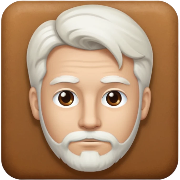 ahora hazme una hombre blanco viejito con el pelo corto y cafe oscuro emoji
