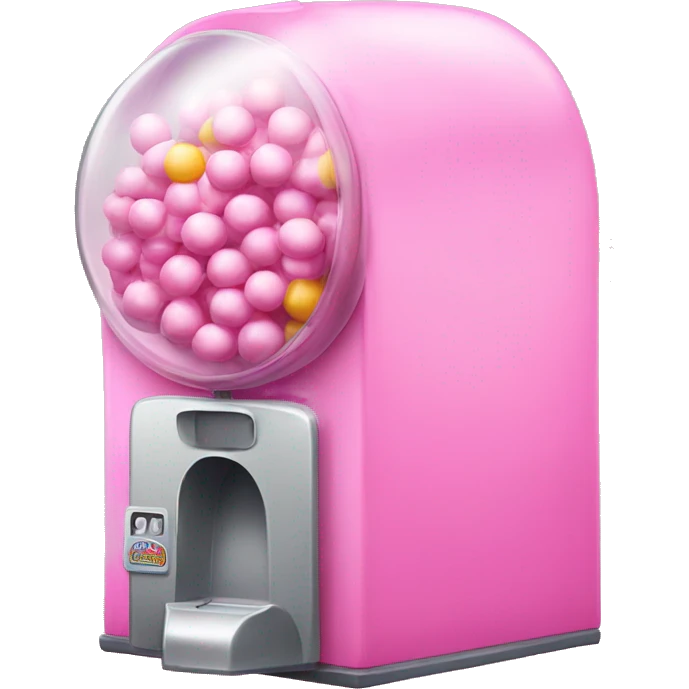 pink bubble gum machine  emoji