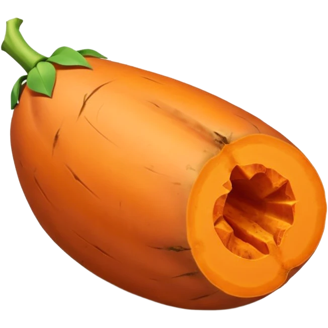 pointy sweet potato no green part emoji