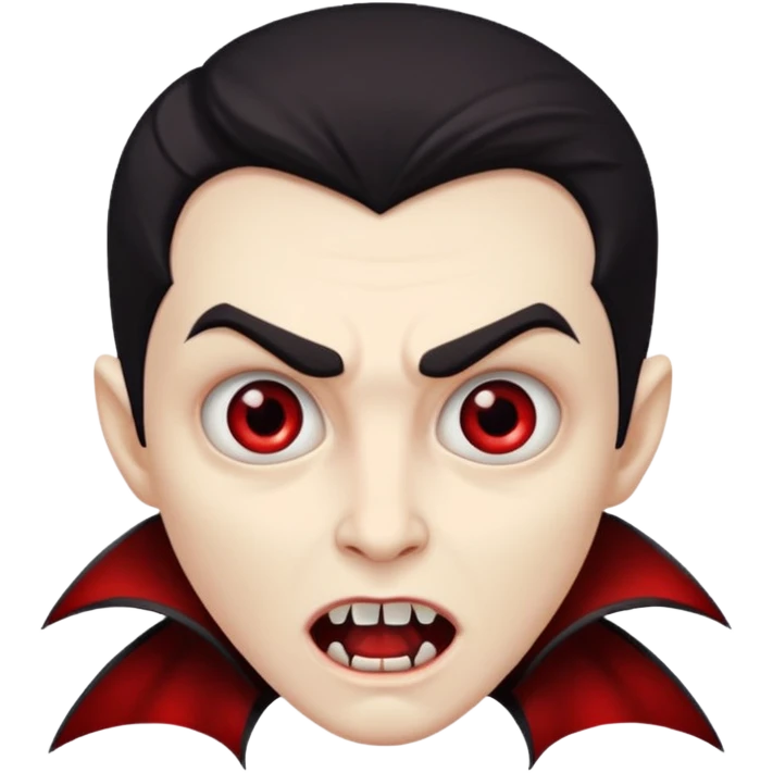 suprised vampire emoji