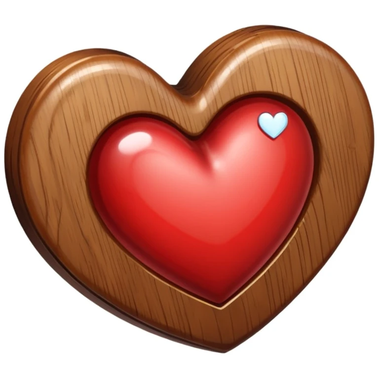heart brown with shines emoji