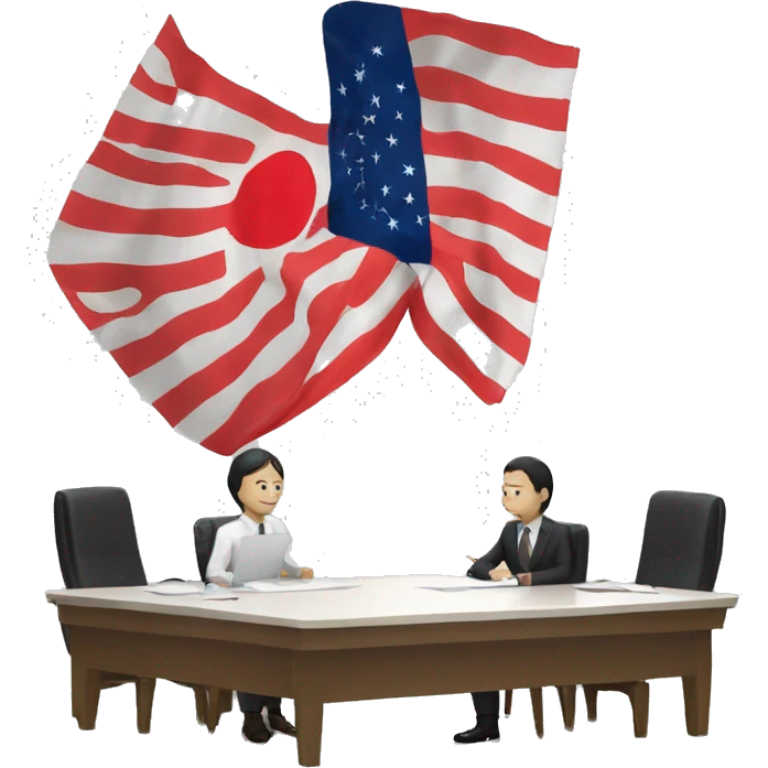 meeting minutes with a flag of japan emoji