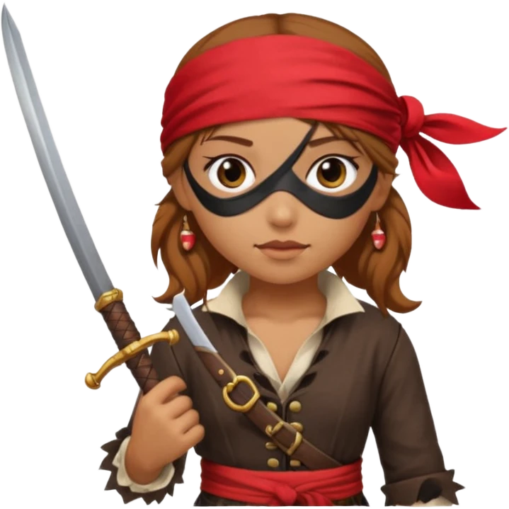 Girl pirate emoji