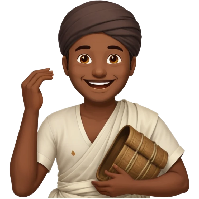 a guy from kerala laughing need his back ground emoji