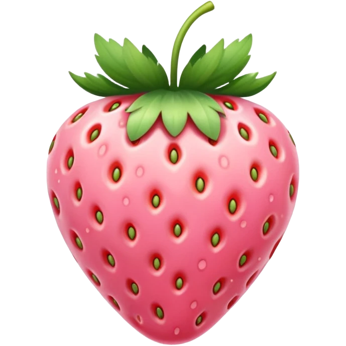Light pink strawberry emoji