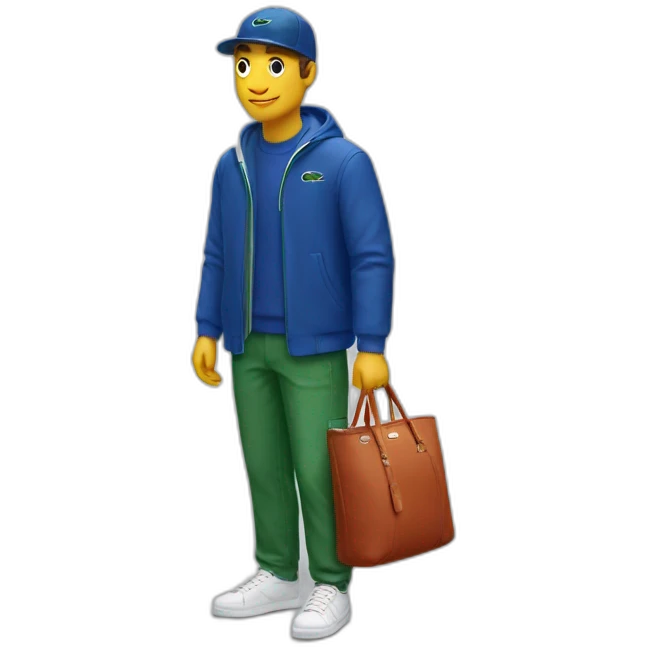 Lacoste bag guy emoji