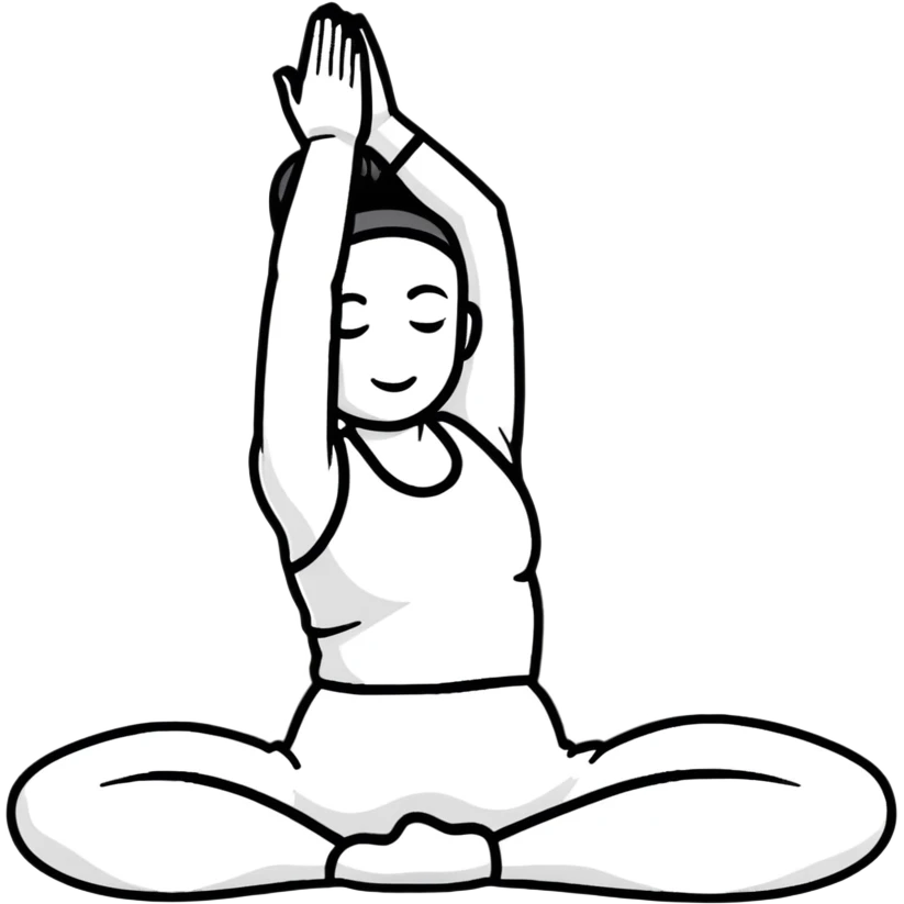 person doing yoga emoji