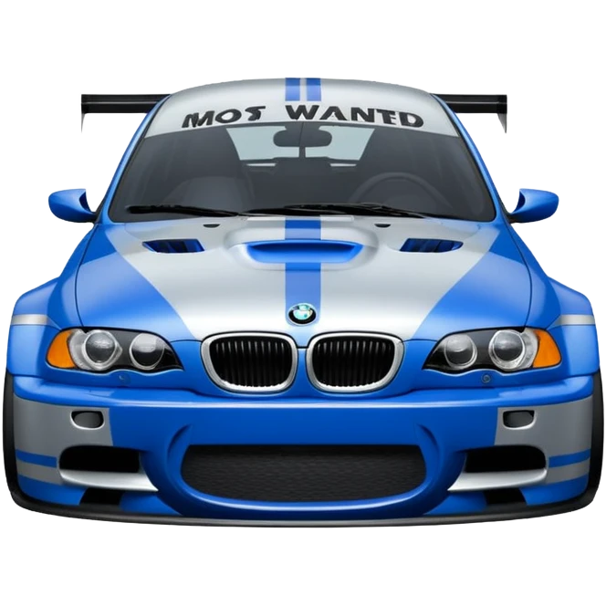 BMW M3 GT R E46 NEED FOR SPEED MOST WANTED'TAKI MAVI GÜMÜŞ resimdekini yap emoji