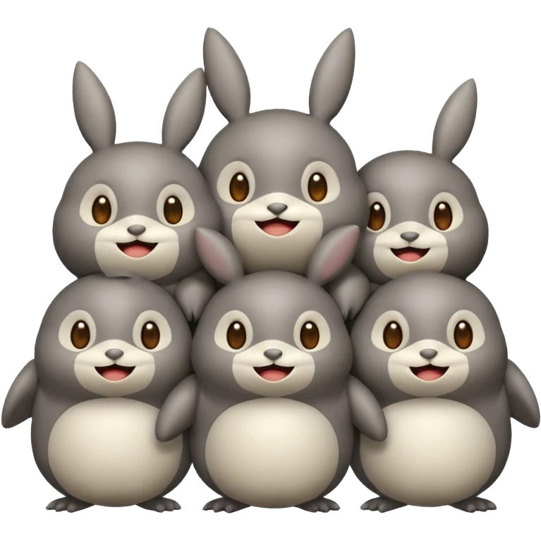 famille de totoros emoji