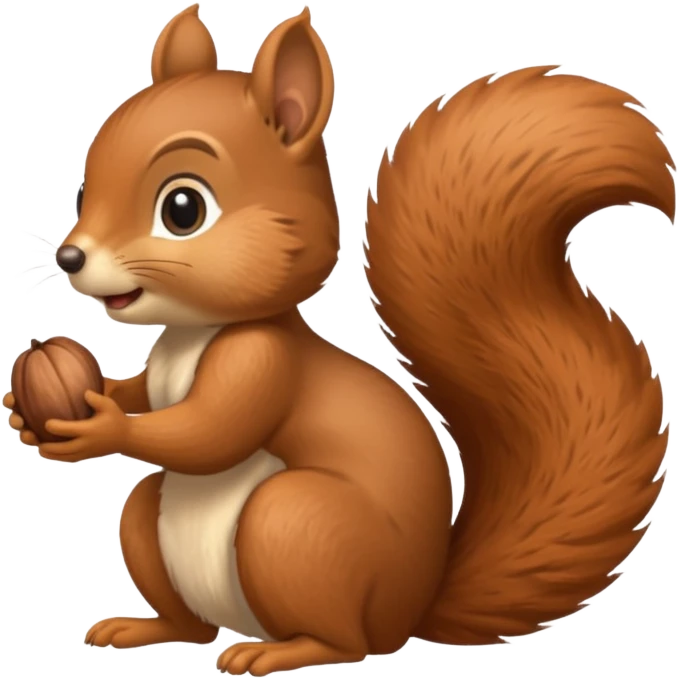 squirrel with a lot of work emoji