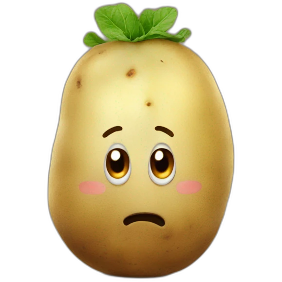 Potato watching netflix emoji