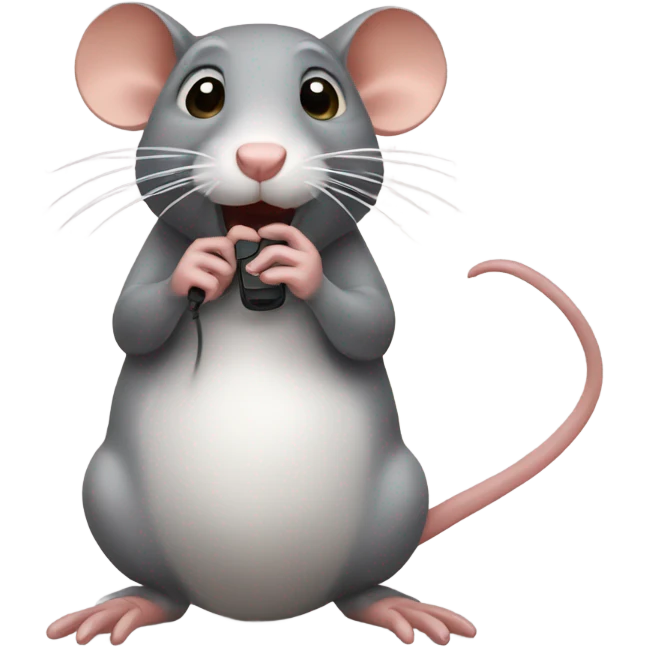 two rats on the phone  emoji