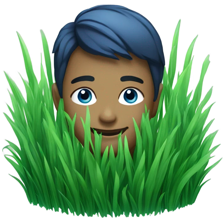 Blue grass emoji
