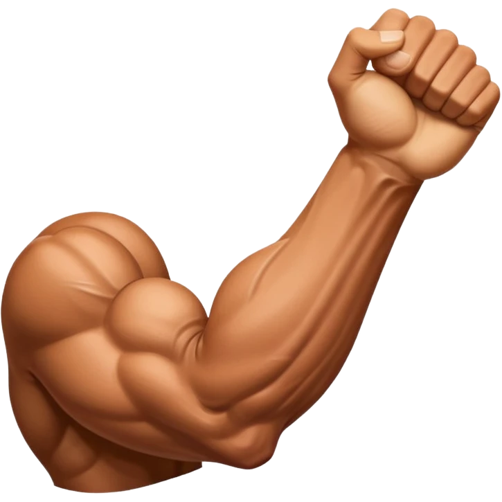 only arm, with muscle emoji
