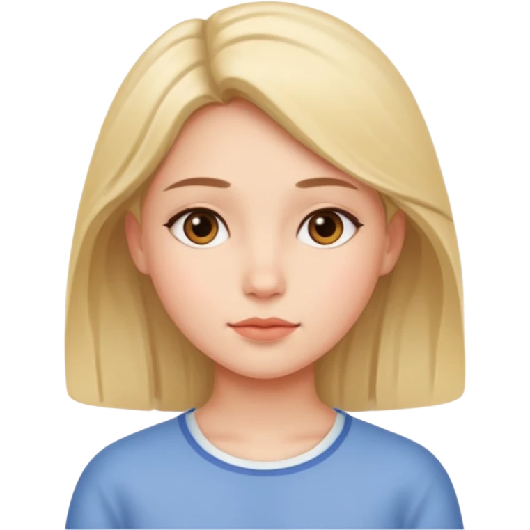 دختر آرام  emoji