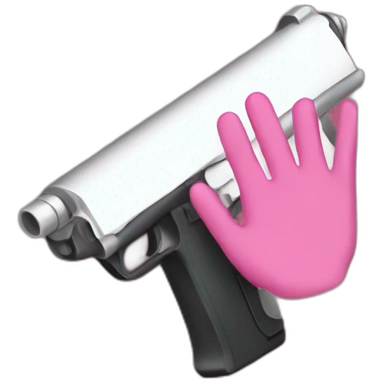 spy pink hand emoji