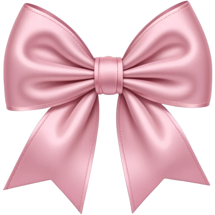 light pink ribbon bow emoji
