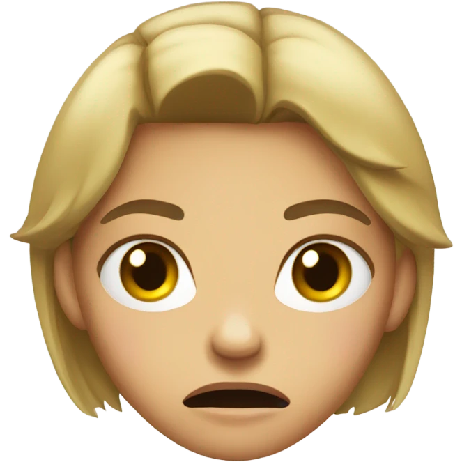 An angry girl emoji emoji