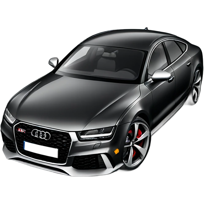Audi RS7 black emoji