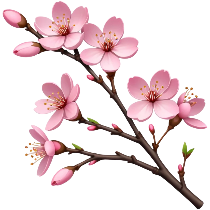 Sakura cherry blossom twig emoji