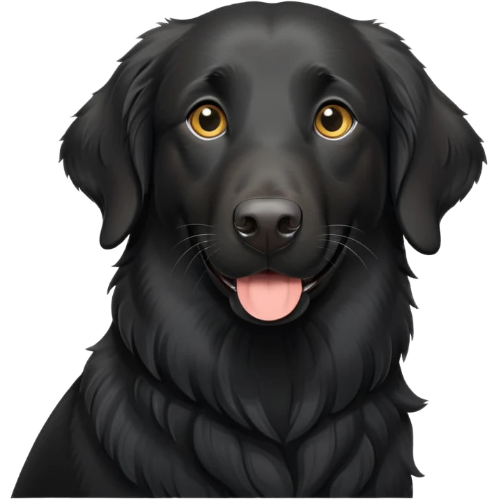 Flat coated retriver  emoji