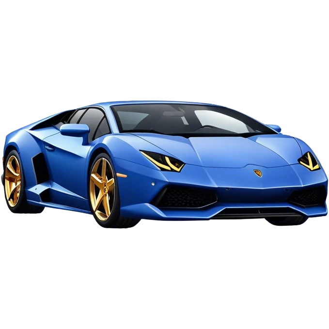 navy blue lamborghini  emoji