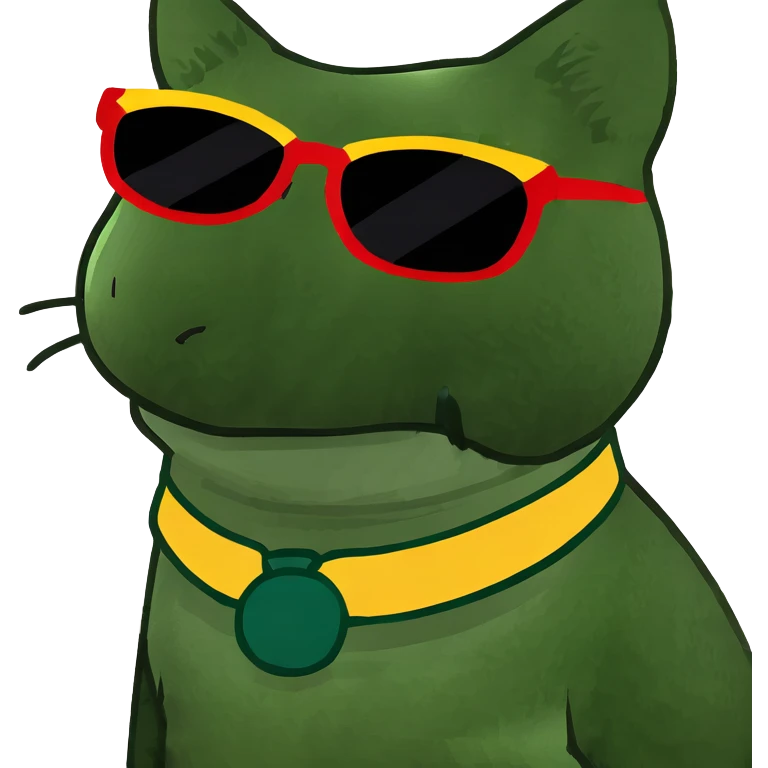 Cat with sunglasses emoji