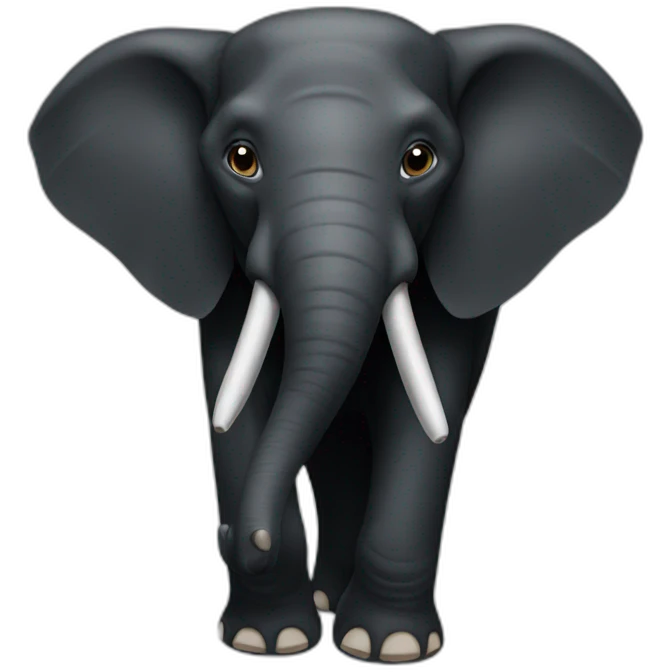 Black Elephant emoji