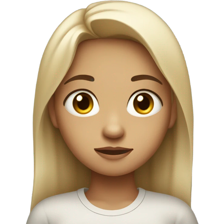 Sad girl  emoji