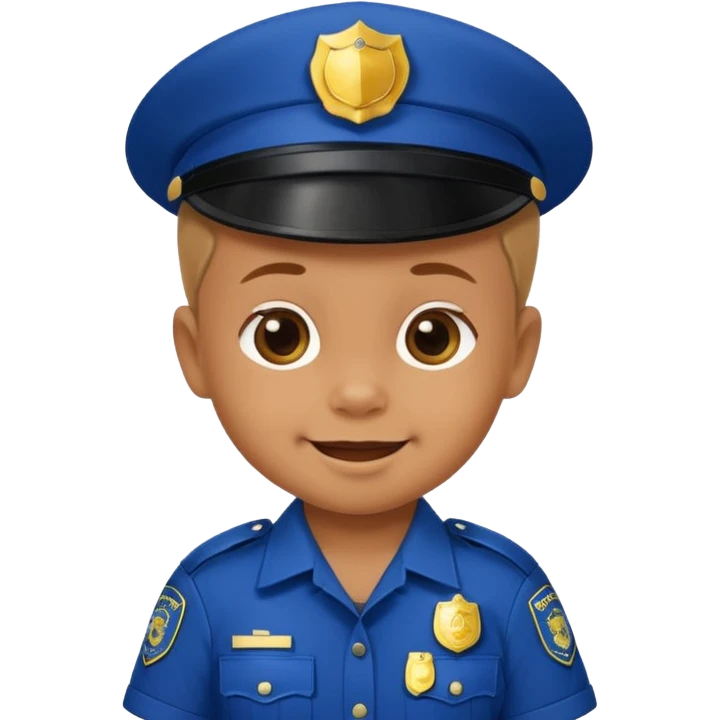 baby in police dress emoji