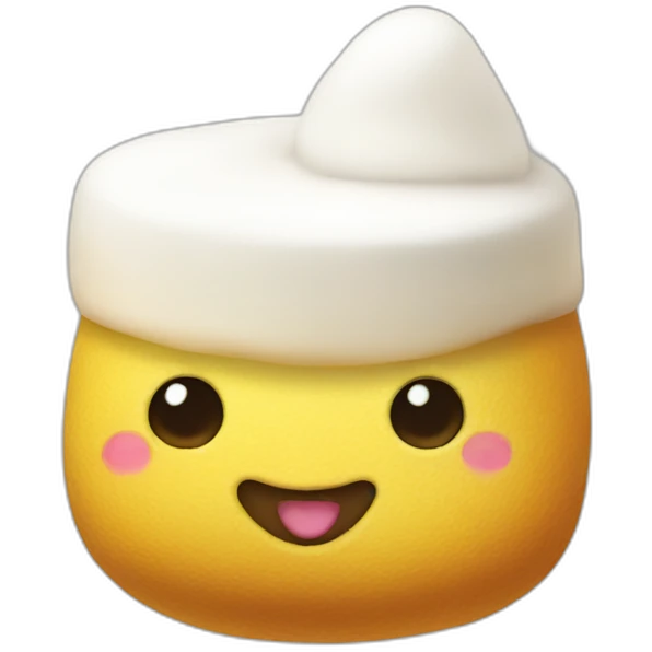 Marshmallow peep emoji