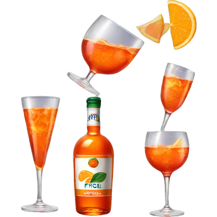 Aperol glass emoji