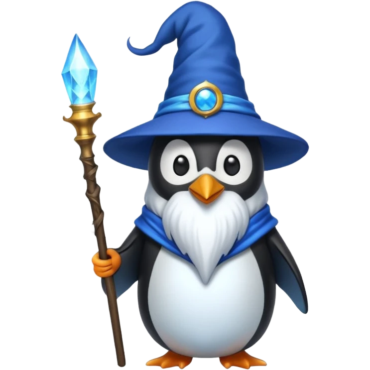 Penguin Wizard emoji