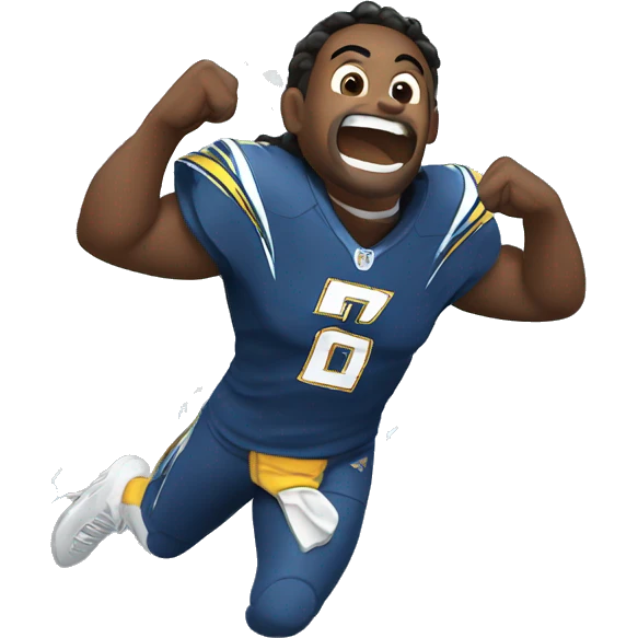 Excited chargers lighting bolt  emoji
