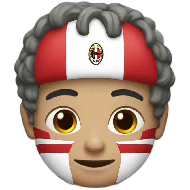 Milan stemma squadra calcio emoji