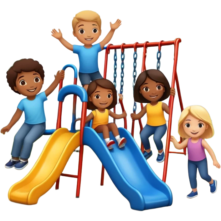 Kids on playground emoji