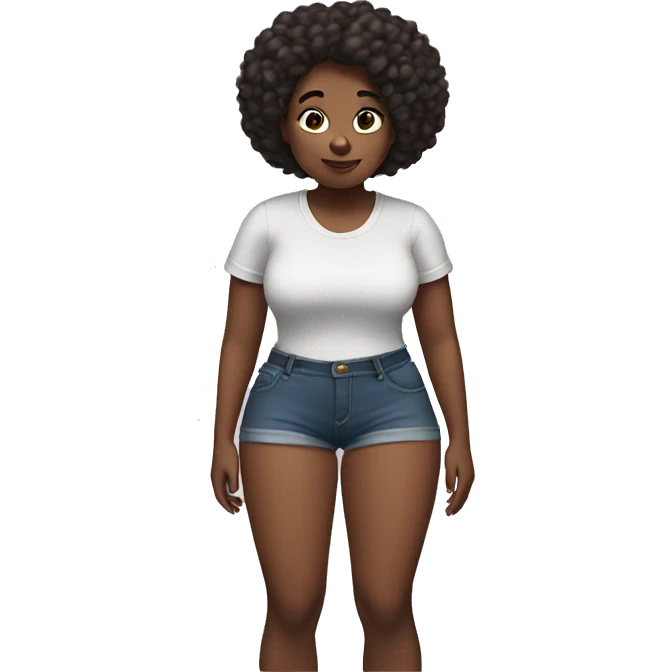 girl with very large thighs and hips emoji