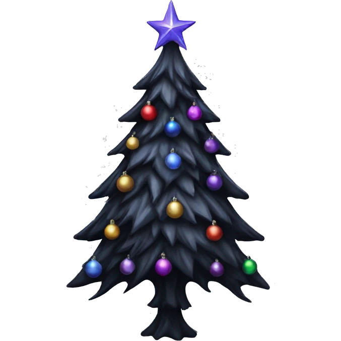 Gothic christmas tree emoji