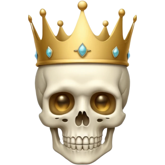 Skeleton with a crown emoji