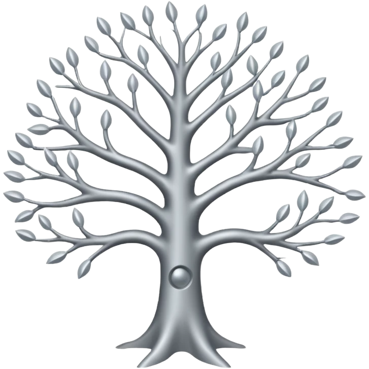 tree with eeg electrodes for branches emoji