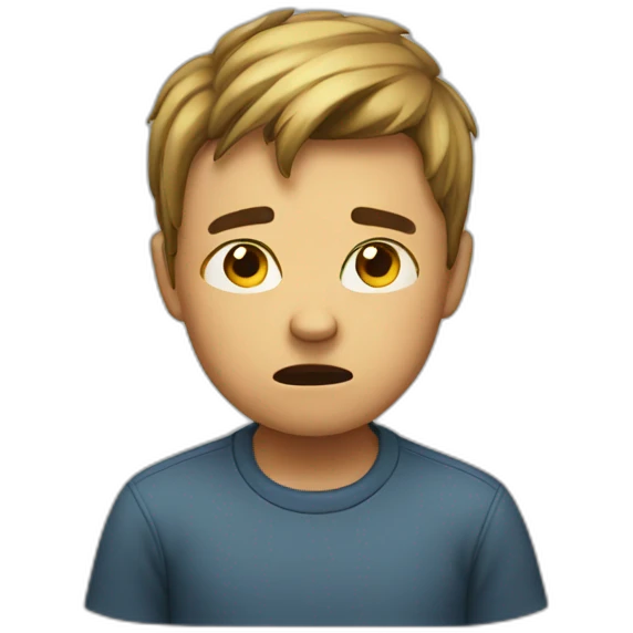 irritated boy emoji