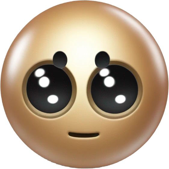 Metal cute black eyes Kirby ball driving on 4 car wheels emoji