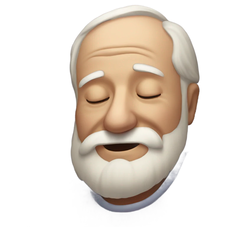 Old man snoring emoji