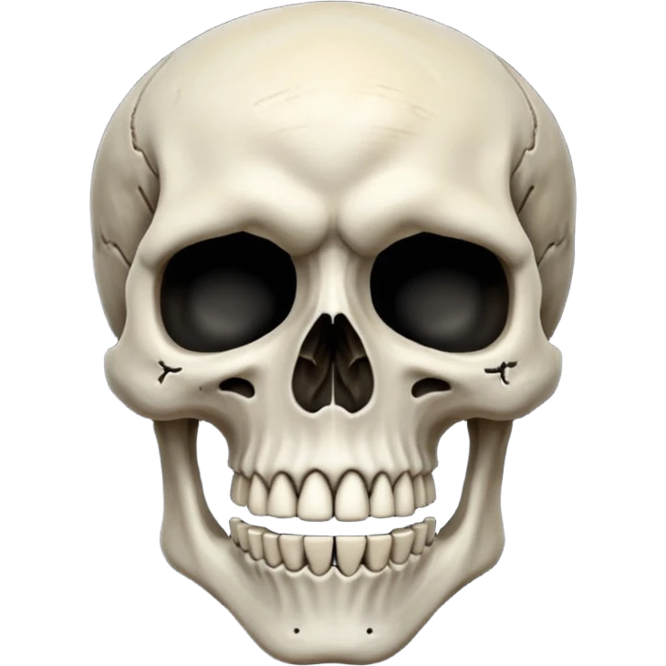 Raging skeleton emoji