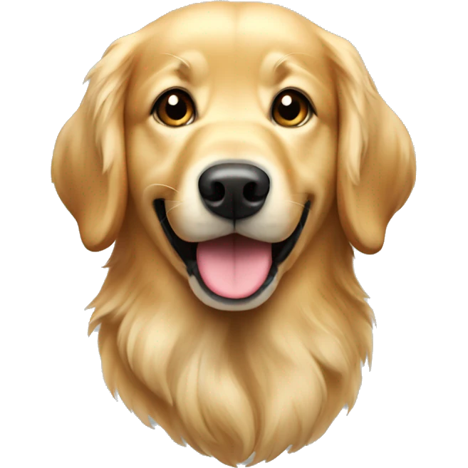 christmas golden retriever emoji
