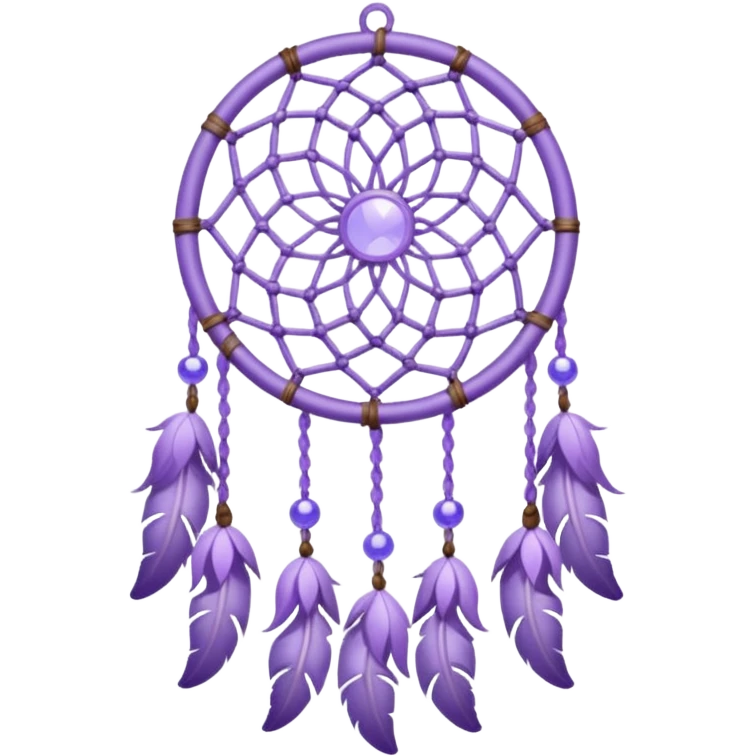 Lavender lilac pastel purple dreamcatcher-suncatcher emoji