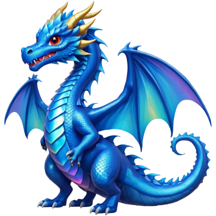 a blue dragon emoji