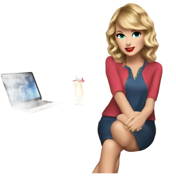Taylor Swift on a private jet emoji