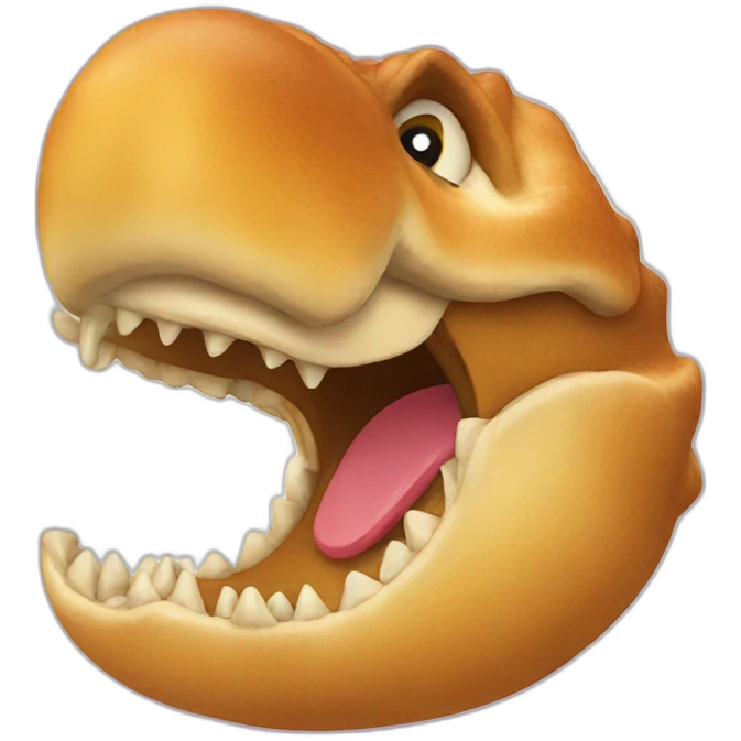 dino-eating-croissant emoji