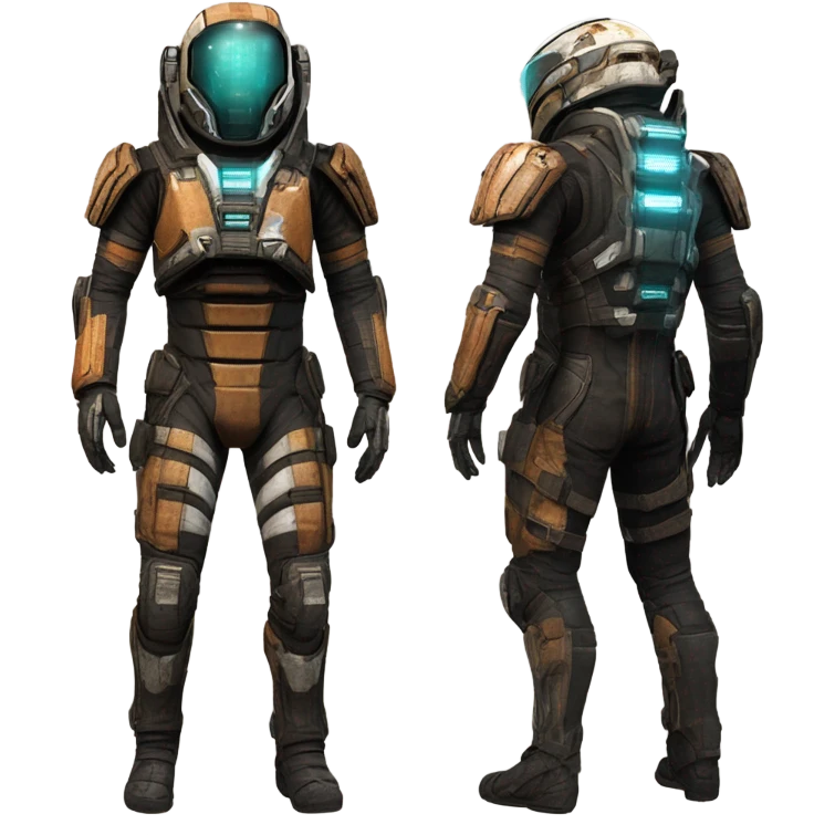 Isaac Clarke dead space suit front and back emoji